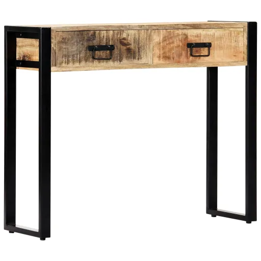 Mesa Consola 90x30x75 cm Madeira de Mangueira Maciça