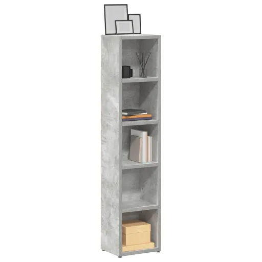 Armários CD   21x16x93,5cm Contraplacado Cinzento Cimento (2 pcs)