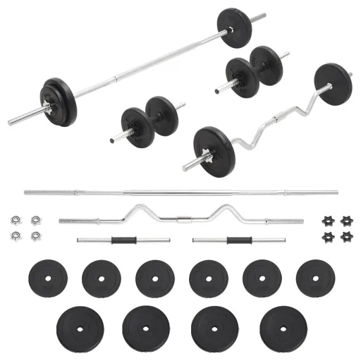 Conjunto de Barras e Discos 30 Kg