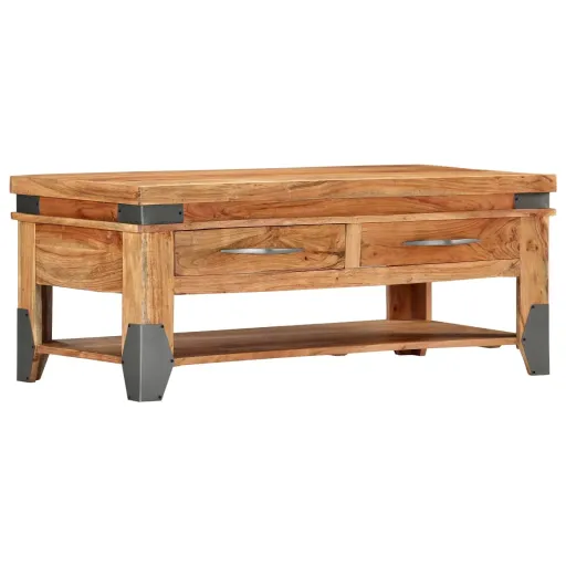Mesa de Centro 110x52x45 cm Madeira de Acácia Maciça