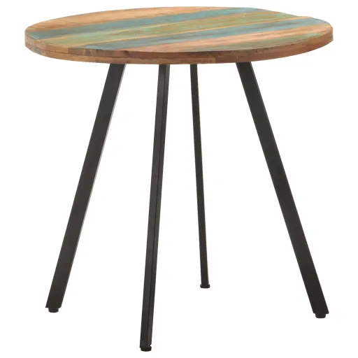 Mesa de Jantar 80 cm Madeira Recuperada Maciça