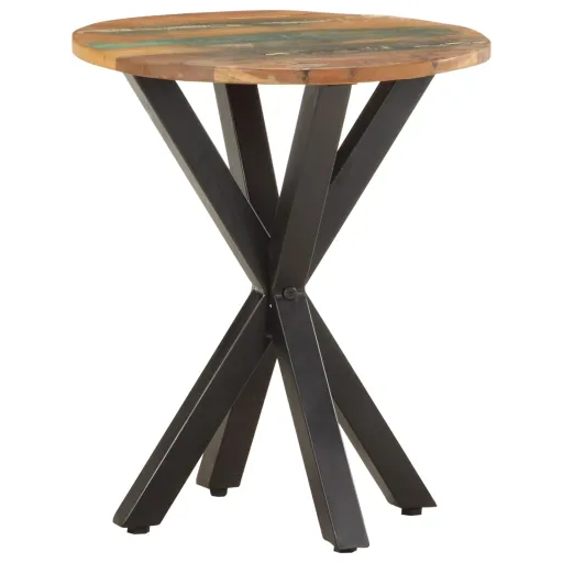 Mesa de Apoio 48x48x56 cm Madeira Recuperada Maciça