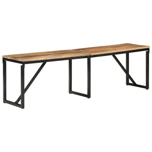Banco 160x35x46 cm Madeira de Mangueira Maciça