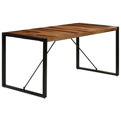 Mesa de Jantar 160x80x75 cm Madeira de Acácia Maciça