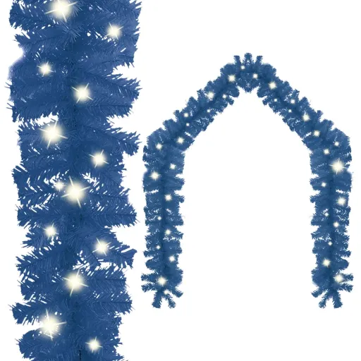 Grinalda de Natal com Luzes LED 20 m Azul