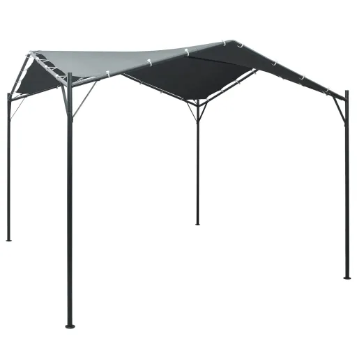 Gazebo Tenda com Toldo 3x3 m Aço Antracite