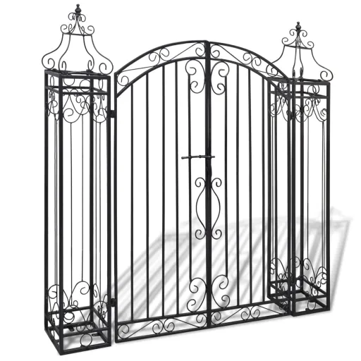 Portão de Jardim Ornamental 122x20,5x134 cm Ferro Forjado
