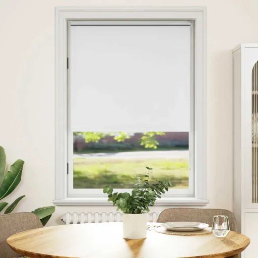 Cortina de Rolo Blackout 84,4x175 cm, Largura do Tecido 80 cm, Branca