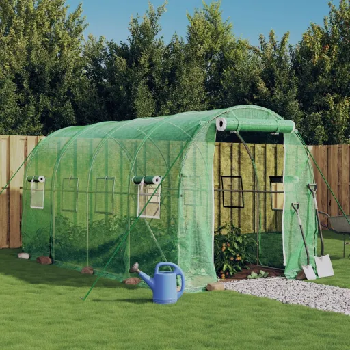 Estufa com Estrutura de Aço 8 m² 4x2x2 m Verde