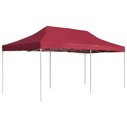 Tenda Dobrável Prof. para Festas Alumínio 6x3 m Vermelho Tinto