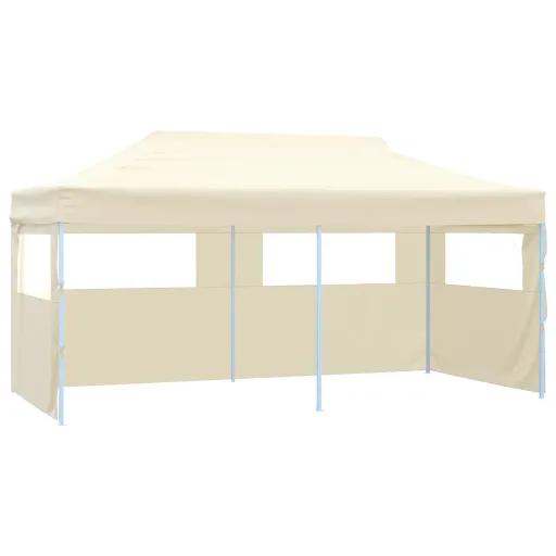 Tenda Dobrável Profissional Festas 4 Paredes 3x6m Aço Creme