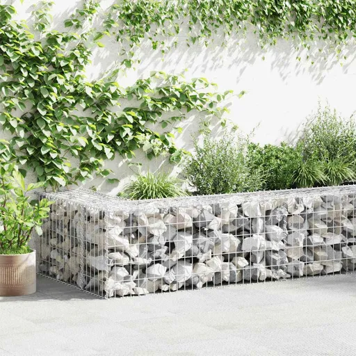 Muro Gabião com Tampas Aço Galvanizado 900x50x50 cm