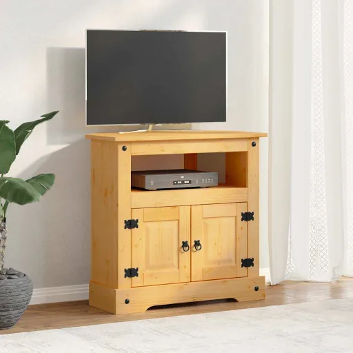 Mesa Consola Corona Range em Pinho Mexicano 80x43x78 cm