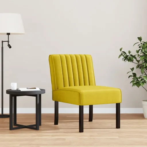 Cadeirão Veludo Amarelo