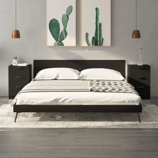 Mesas de Cabeceira   40x36x65 cm Branco (2 pcs)