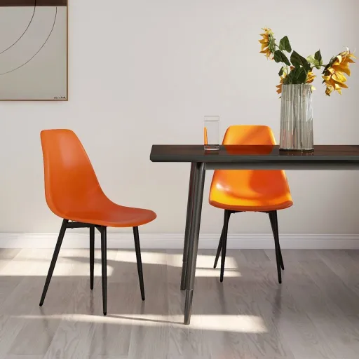 Cadeiras de Jantar   PP Laranja (2 pcs)