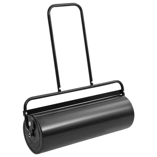 Rolo para Relvado de Jardim 63 L Ferro e Aço Preto