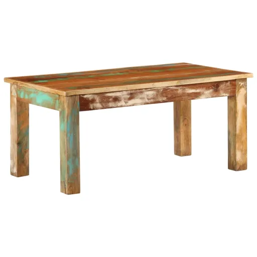 Mesa de Centro 100x55x45 cm Madeira Recuperada Maciça