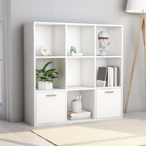 Estante 98x30x98 cm Derivados de Madeira Branco
