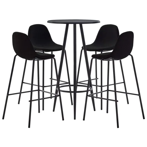 Conjunto de Bar Tecido Preto (5 pcs)