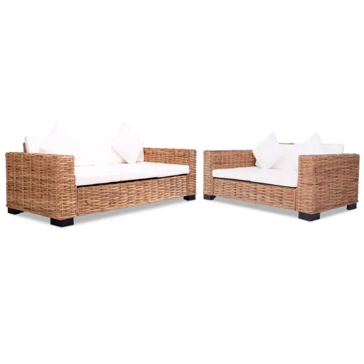 Conjunto de Sofás   Vime Genuíno (15 pcs)