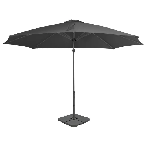 Guarda-Sol de Jardim com Base Portátil Antracite