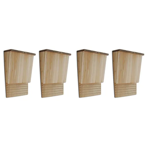 Casas para Morcegos em Madeira   22x12x34 cm (4 pcs)