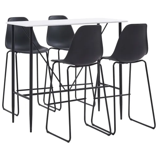 Conjunto de Bar Plástico Preto (5 pcs)