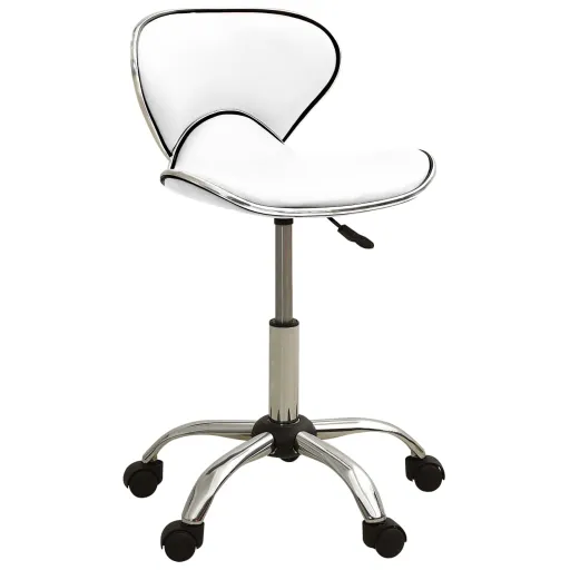 Cadeira de Escritório Couro Artificial Branco