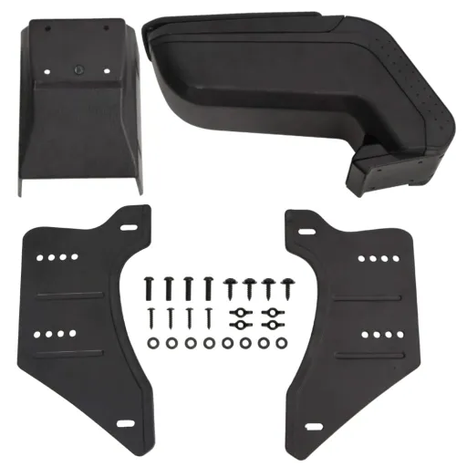 Apoio de Braço p/ Carro Universal 14x30x(32-48,5) cm ABS Preto