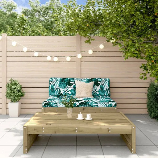 Conjunto Lounge de Jardim Madeira de Pinho Impregnada (2 pcs)