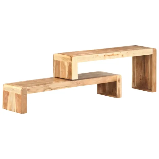 Móveis de TV cm Madeira de Acácia Maciça (2 pcs)