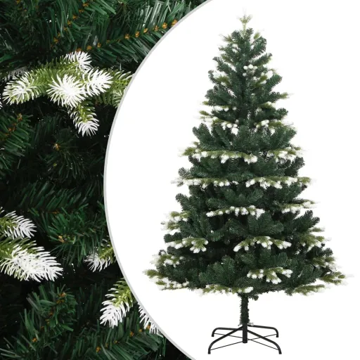 Árvore de Natal Artificial Articulada c/ Flocos de Neve 150 cm