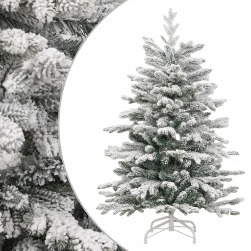 Árvore de Natal Artificial Articulada c/ Flocos de Neve 150 cm