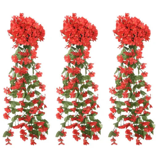 Grinaldas de Flores   85 cm Vermelho (3 pcs)