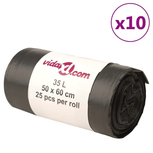 Sacos do Lixo   35 L Preto (250 pcs)
