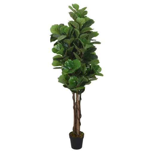 Figueira-Lira Artificial 96 Folhas 80 cm Verde