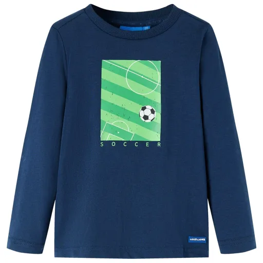 T-Shirt de Manga Comprida para Criança Azul-Marinho 116