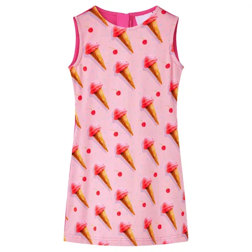 Vestido de Criança Rosa-Choque 140
