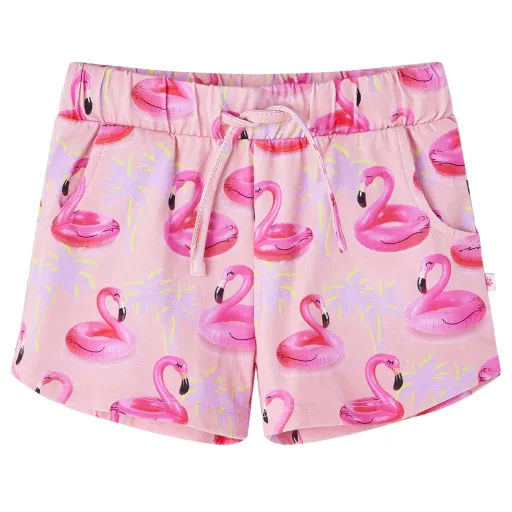 Calção para Criança com Cordão Rosa-Claro 128
