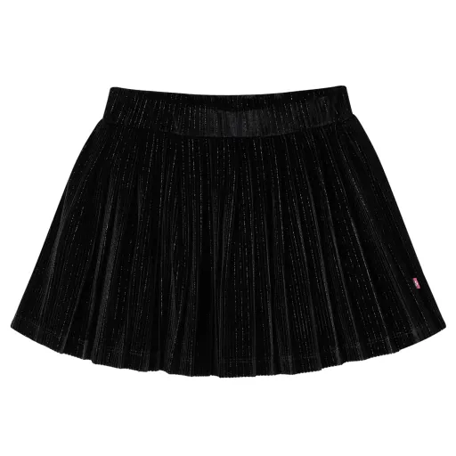 Saia Plissada para Criança com Lurex Preto 92