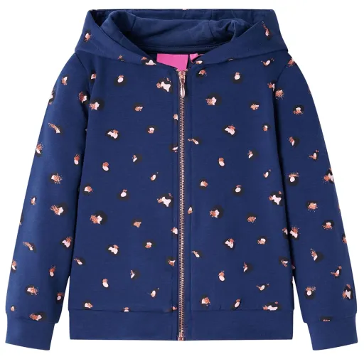 Sweatshirt com Capuz para Criança Azul-Marinho 104