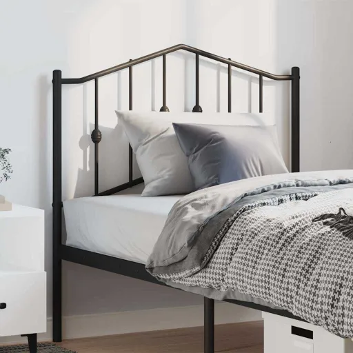 Cabeceira de Substituição 100 cm Metal Preto