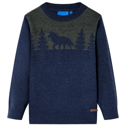 Camisola de Malha para Criança Azul-Marinho 104