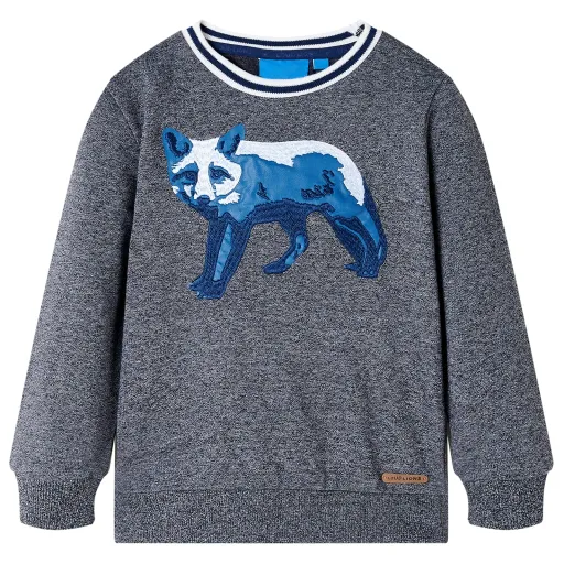 Sweatshirt para Criança Azul-Marinho Mesclado 92