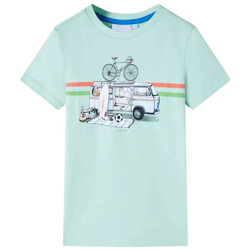T-Shirt Infantil Menta-Claro 104