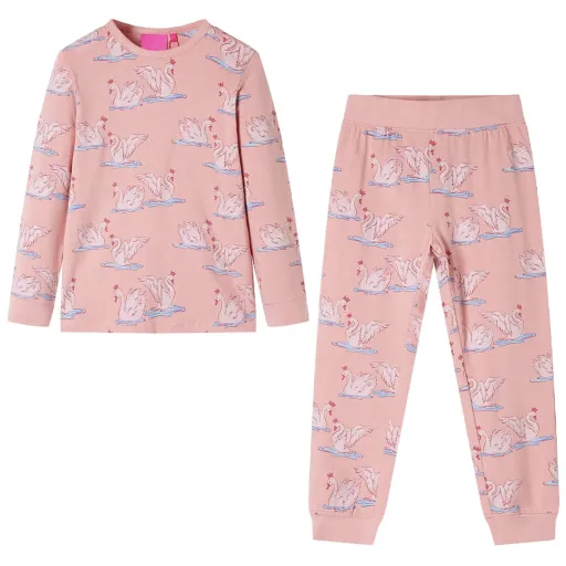 Pijama de Manga Comprida para Criança Rosa-Claro 104