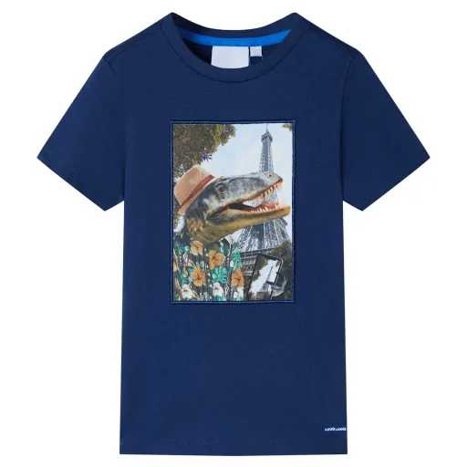 T-Shirt para Criança Azul-Escuro 116