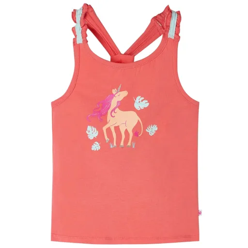 T-Shirt de Alças para Criança Coral 116