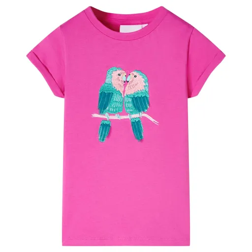 T-Shirt de Criança Rosa-Escuro 128